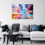 Wallity Pintura Decorativa UV-223 de Vidrio Templado Multicolor 70 x 100 cm